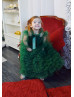 Green Tulle Flower Girl Dress Christmas Dress